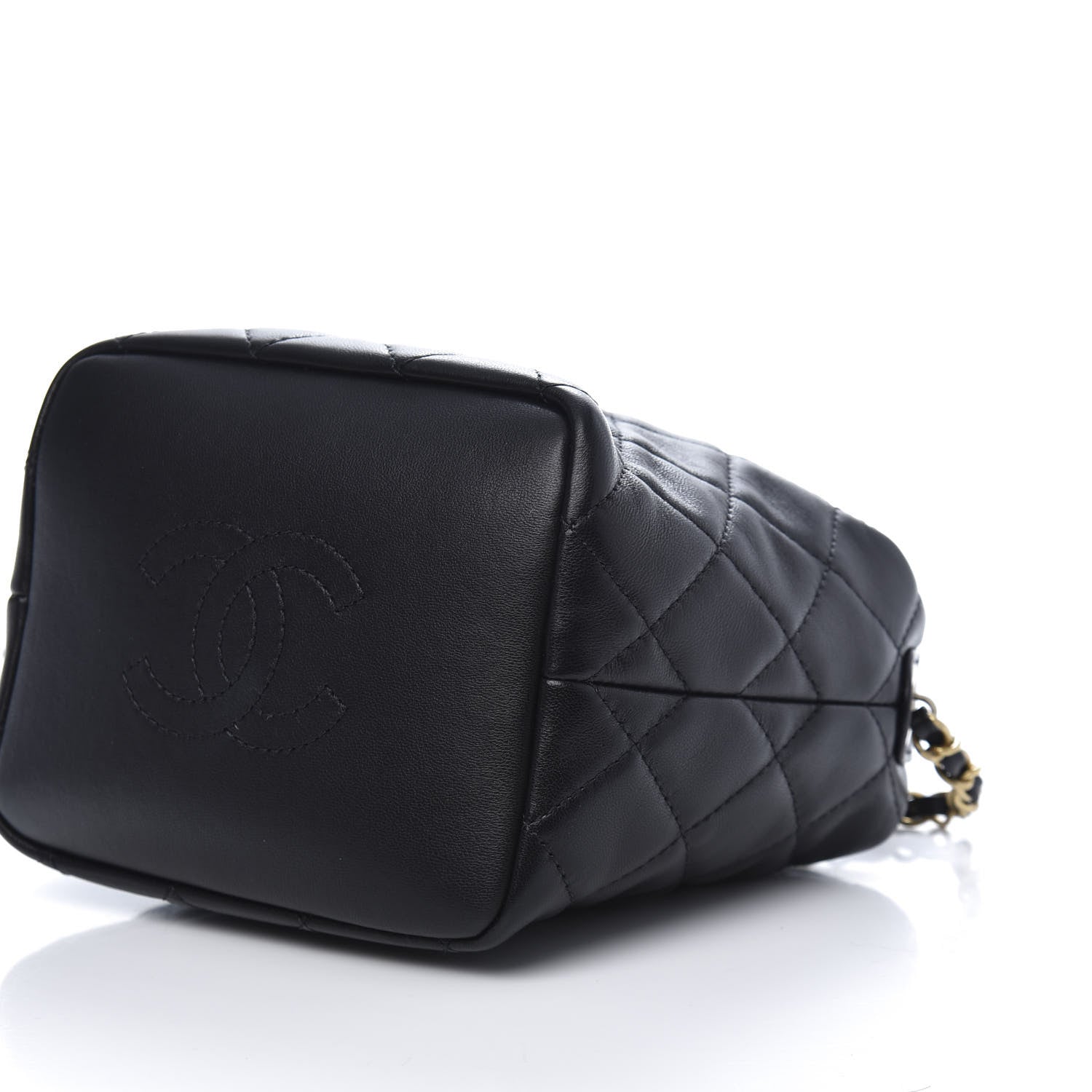 Chanel Lambskin Quilted Small Perfect Meeting Hobo Black 7 of 14