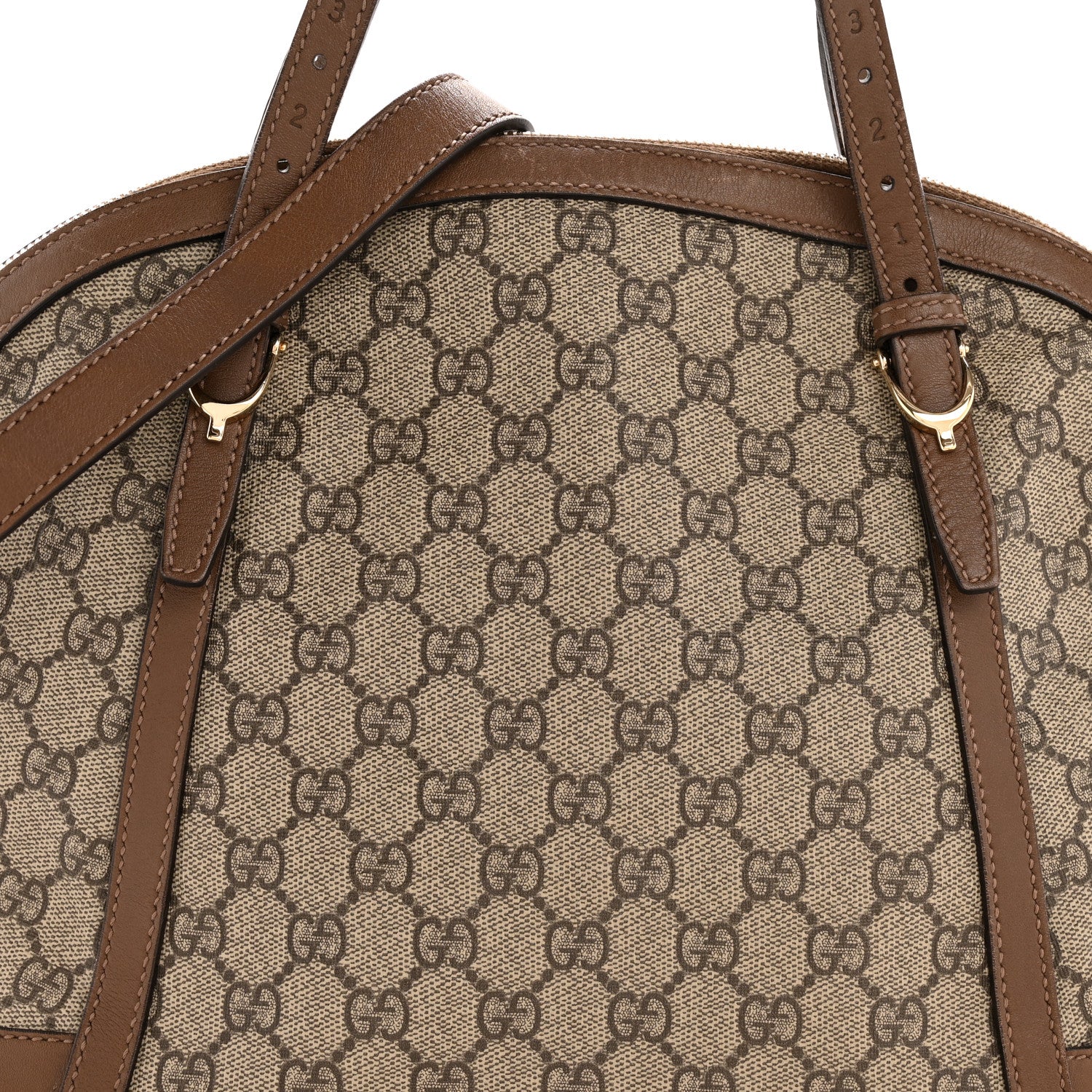 Gucci GG Supreme Monogram Medium Nice Top Handle Dome Bag Brown 8 of 13