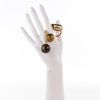 Louis Vuitton Halloween Jack and Lucie Key Holder Brown 2 of 6