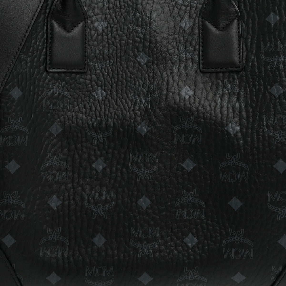MCM Visetos Large Munchen Tote Black 8 of 10
