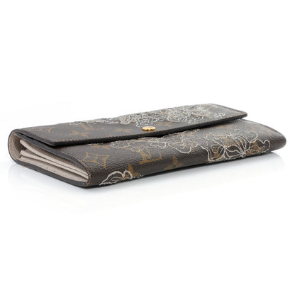 Louis Vuitton Monogram Dentelle Sarah Wallet Silver 3 of 6