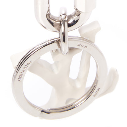 Louis Vuitton LV Sharp Bag Charm Key Holder Silver 3 of 3