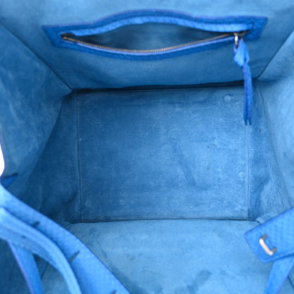 Celine Snakeskin Medium Phantom Luggage Blue 5 of 13