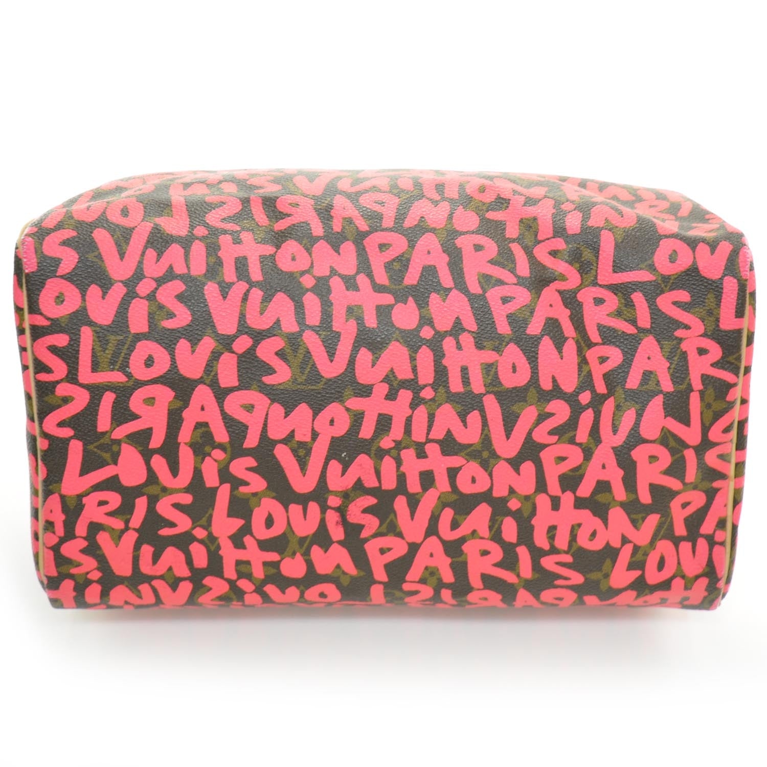 Louis Vuitton Monogram Graffiti Speedy 30 Fuchsia 5 of 11