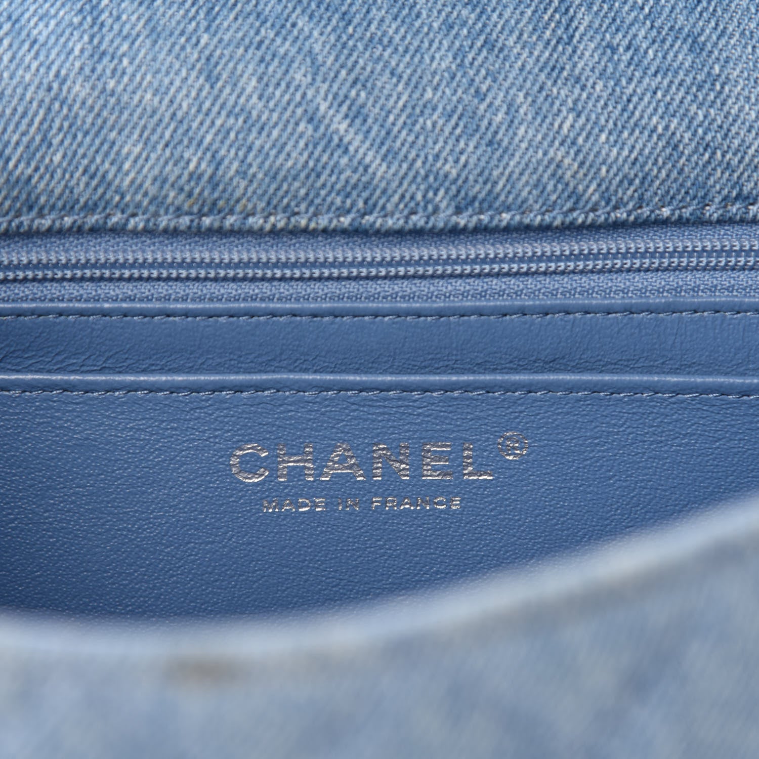 Chanel Denim Braided Medium Flap Bag Light Blue 9 of 11