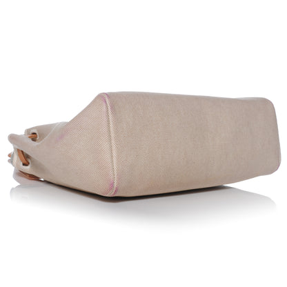 Hermes Toile HERBAG PM Natural and Black 8 of 19