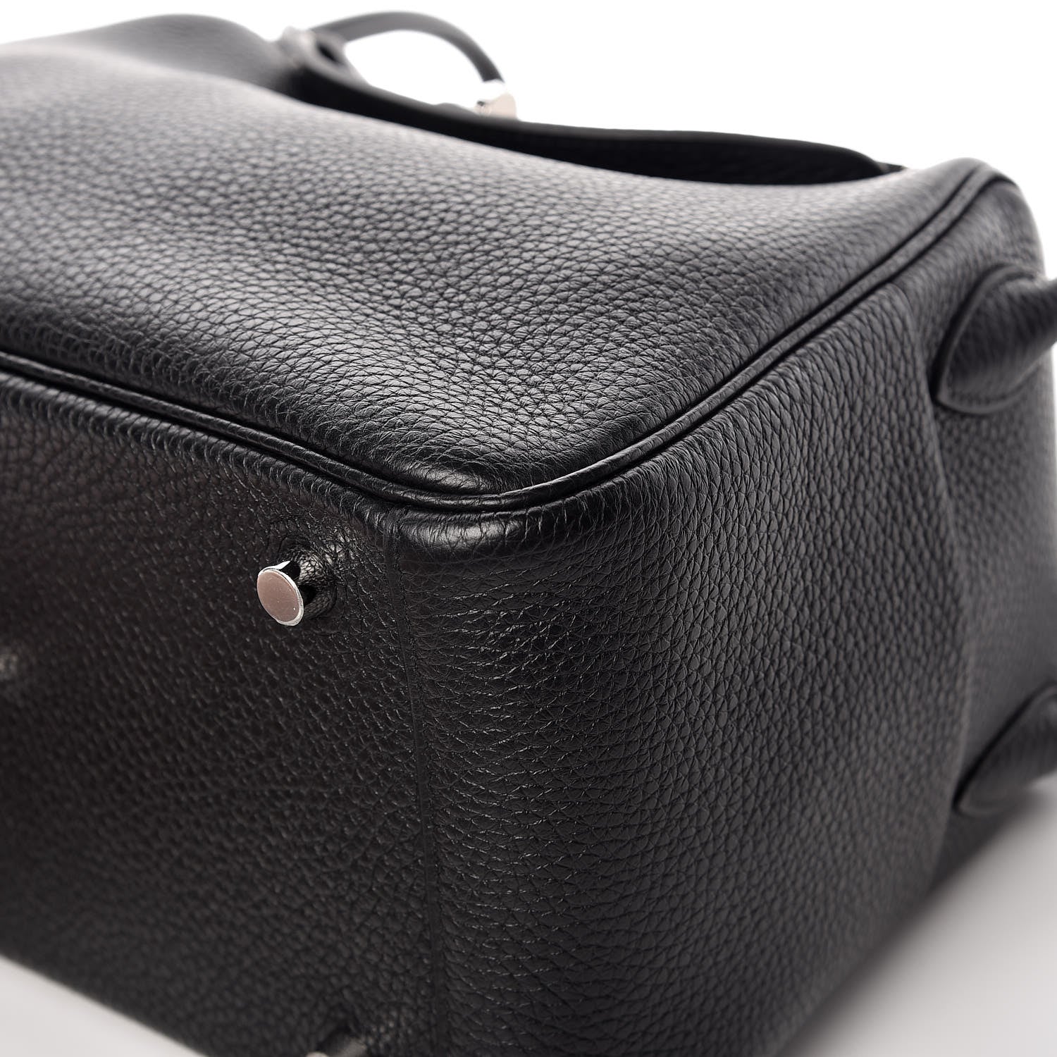 Hermes Taurillon Clemence Lindy 26 Black 6 of 12