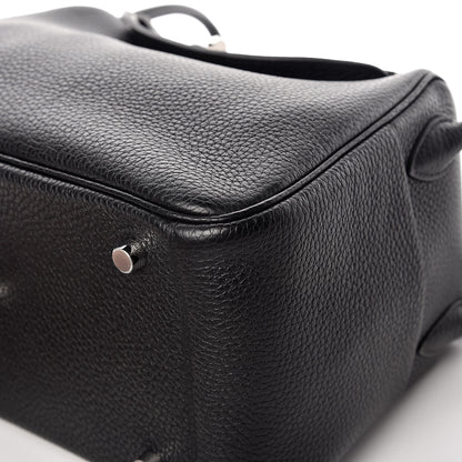 Hermes Taurillon Clemence Lindy 26 Black 6 of 12