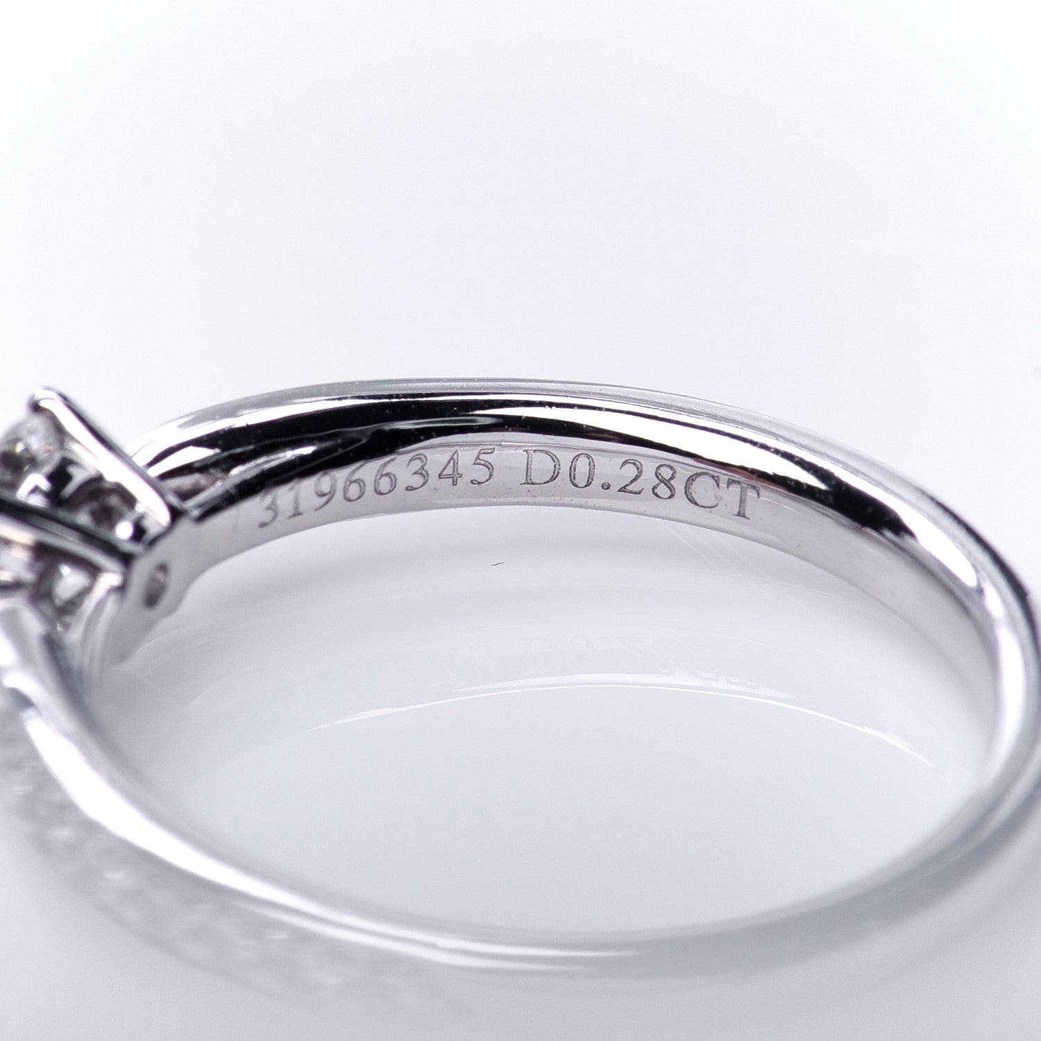 Tiffany Platinum Diamond .28ct Harmony Engagement Ring 47 4 5 of 6