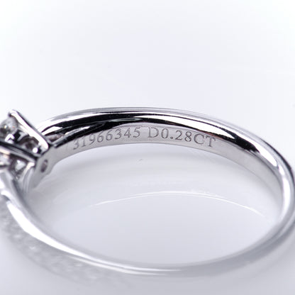 Tiffany Platinum Diamond .28ct Harmony Engagement Ring 47 4 5 of 6