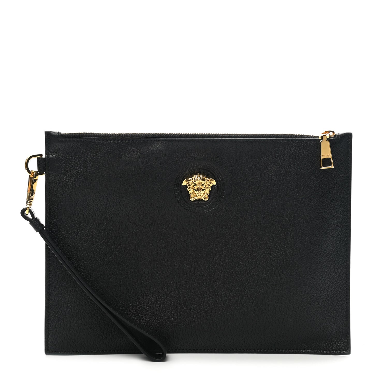 Grained Calfskin La Medusa Pouch Black