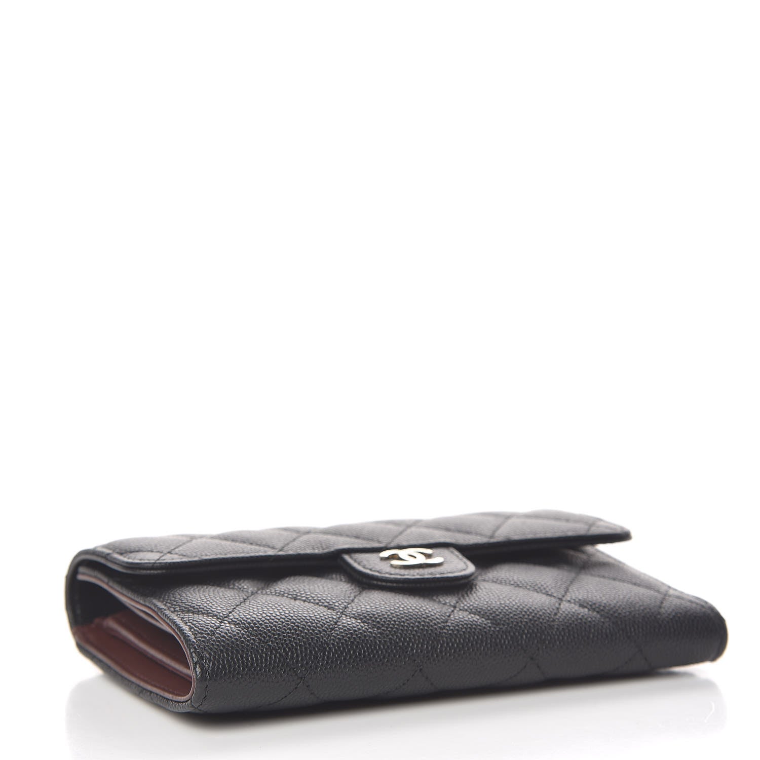 Chanel Caviar Quilted Medium Flap Wallet Black 4 of 9