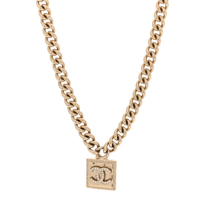 Chanel Metal Crystal CC Choker Gold 1 of 5