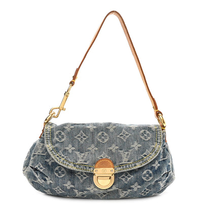 Louis Vuitton Monogram Denim Mini Pleaty Blue 1 of 10