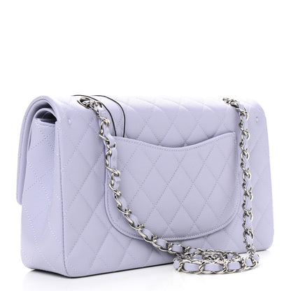 Chanel Caviar Quilted Medium Double Flap Light Purple 3 of 9