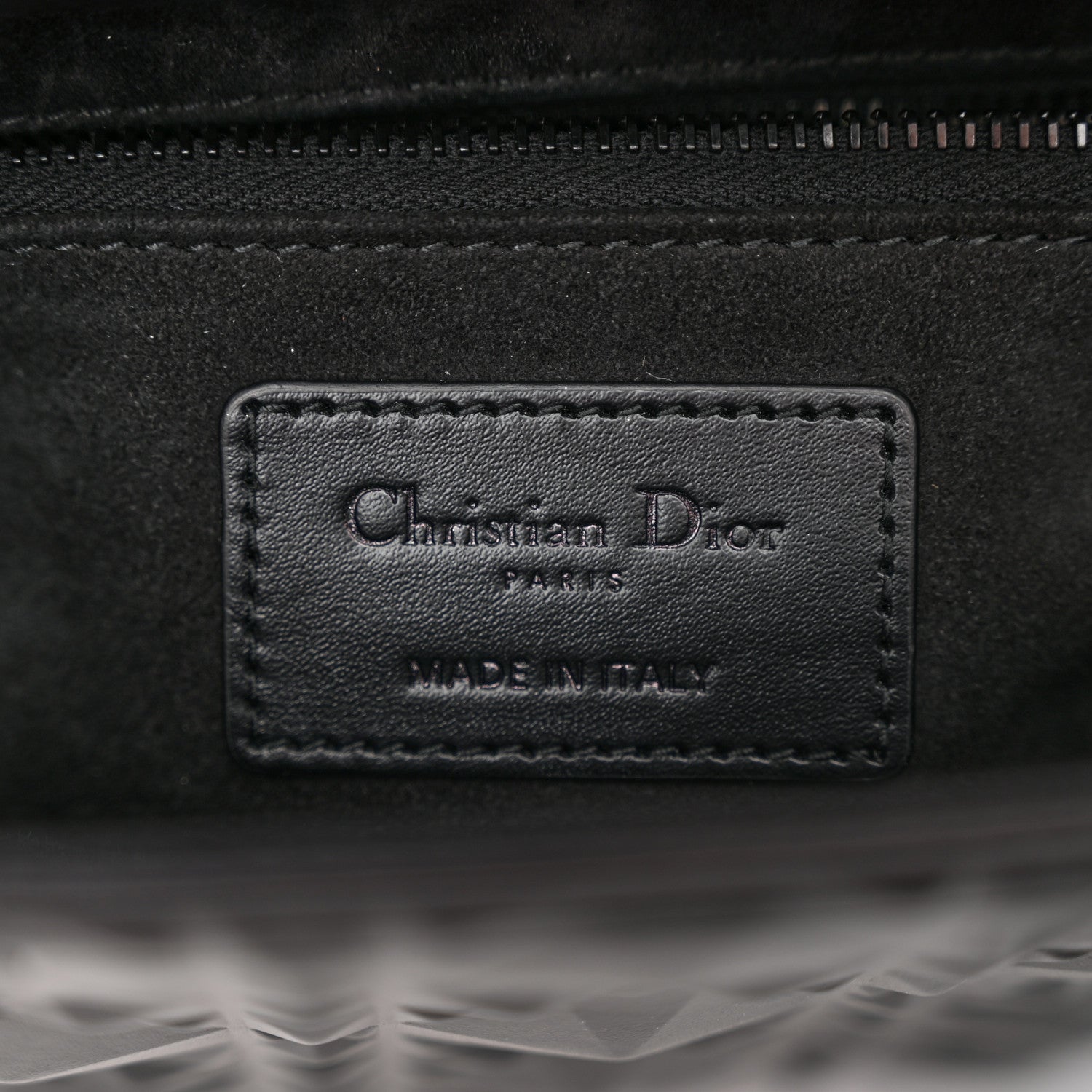 Christian Dior Calfskin Cannage Diamond Small My ABCDior Lady Dior Black 6 of 11