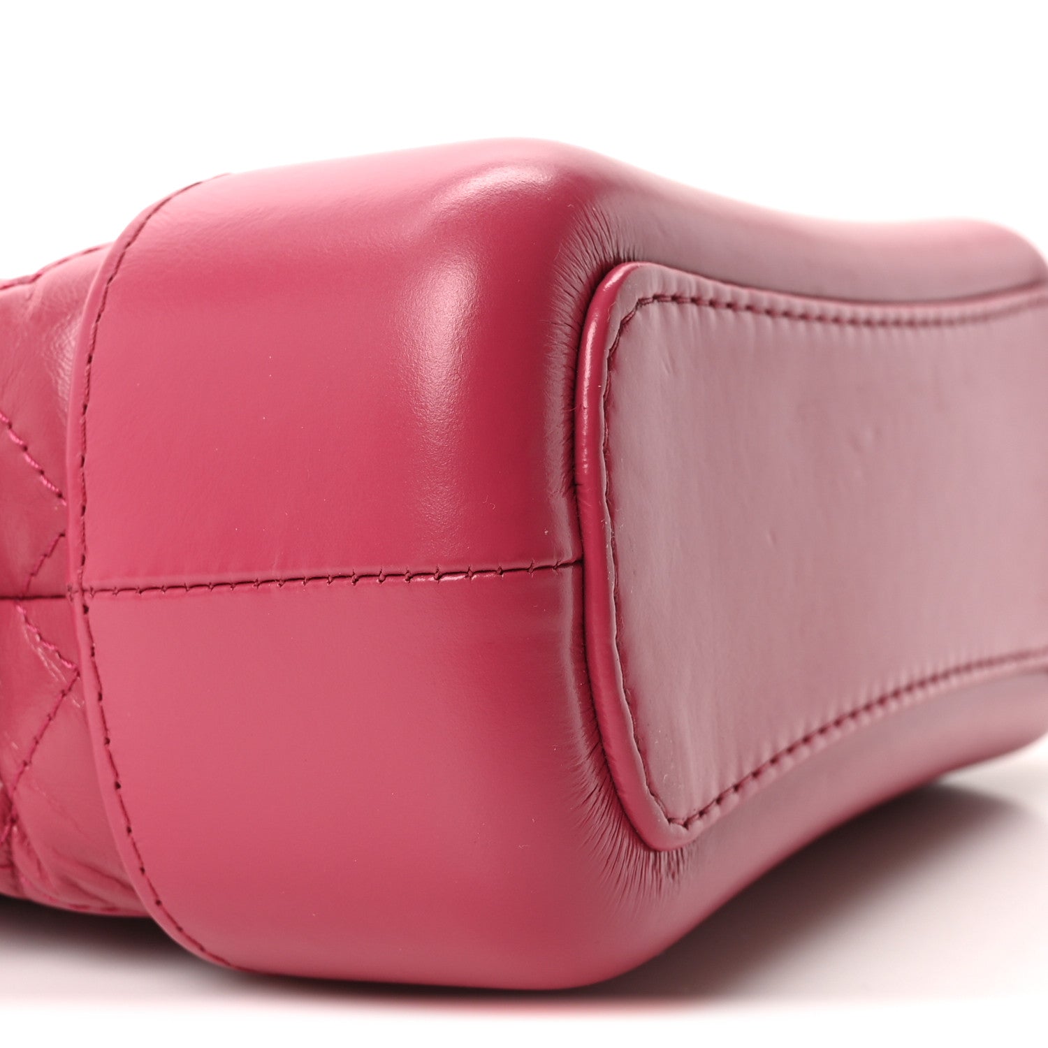 Chanel Aged Calfskin Quilted Small Gabrielle Hobo Fuchsia 9 of 10