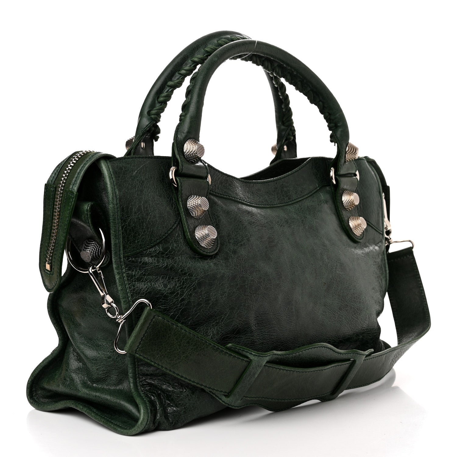 Balenciaga Agneau Giant 21 Silver Hardware City Evergreen 3 of 18