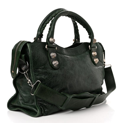 Balenciaga Agneau Giant 21 Silver Hardware City Evergreen 3 of 18