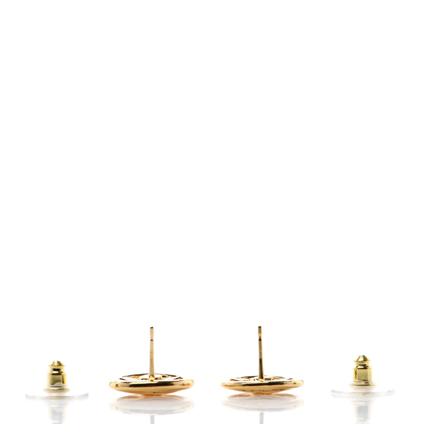 CC Round Earrings Gold