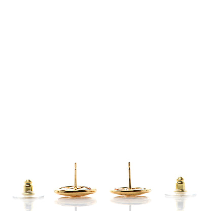 Chanel CC Round Earrings Gold 3 of 5