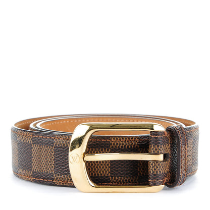 Louis Vuitton Damier Ebene 30mm Ellipse Belt 85 34 1 of 7