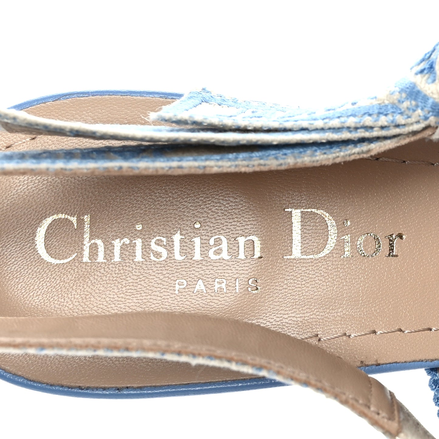 Micro PDP Cotton Houndstooth J'Adior Slingback 65mm Pumps 37 Cornflower