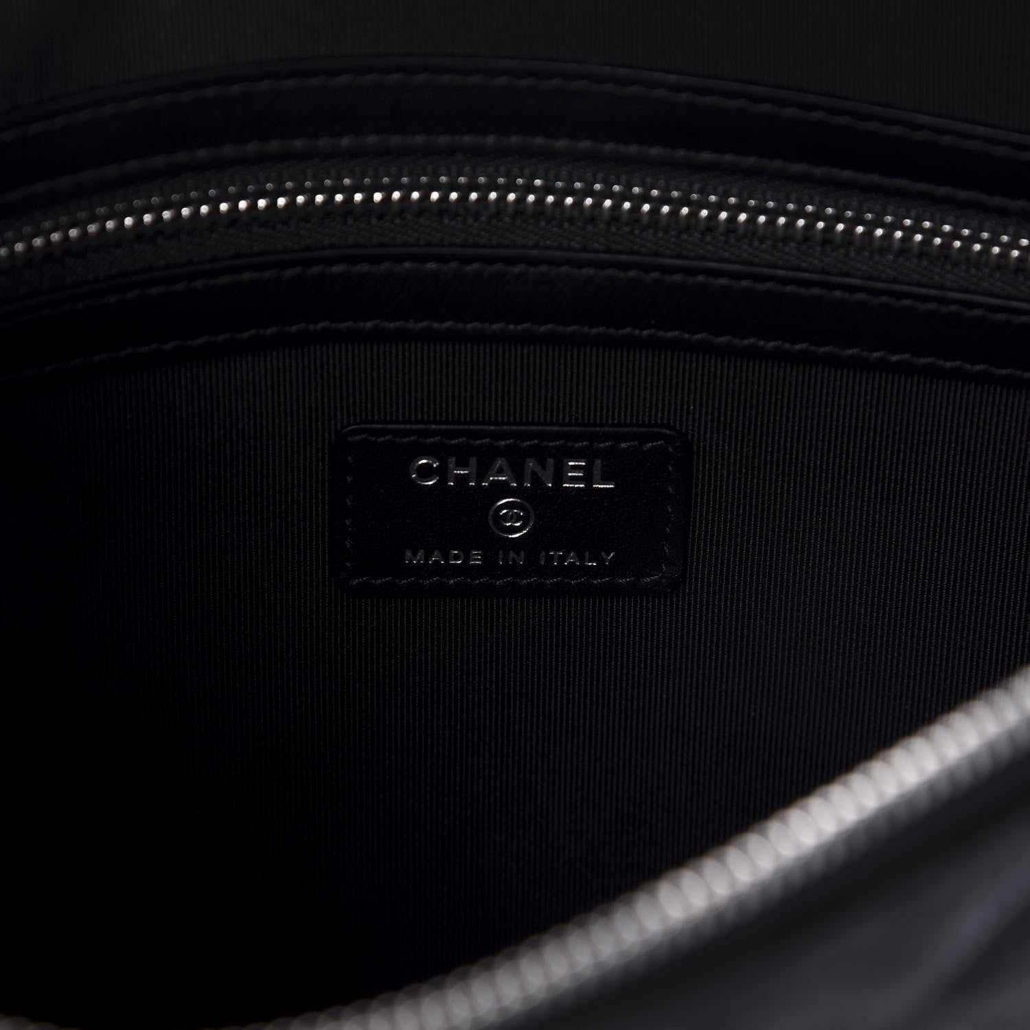 Chanel Caviar Quilted Medium Cosmetic Case Black 8 of 10