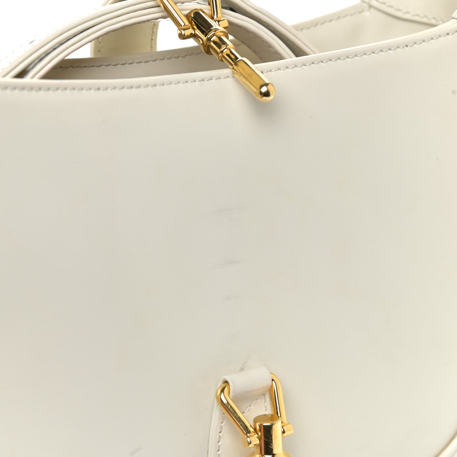 Gucci Boarded Dyana Lux Calfskin Small Jackie 1961 Hobo Mystic White 12 of 14