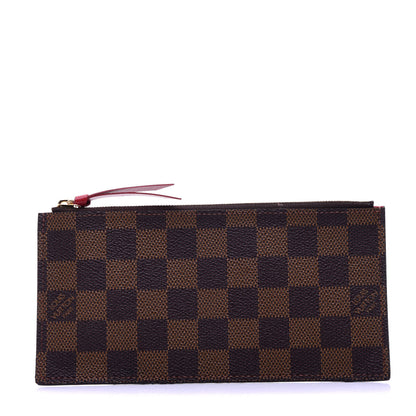 Louis Vuitton Damier Ebene Felicie Chain Wallet Zippered Insert 1 of 9