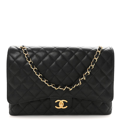 Chanel Caviar Quilted Maxi Double Flap Black 1 of 10