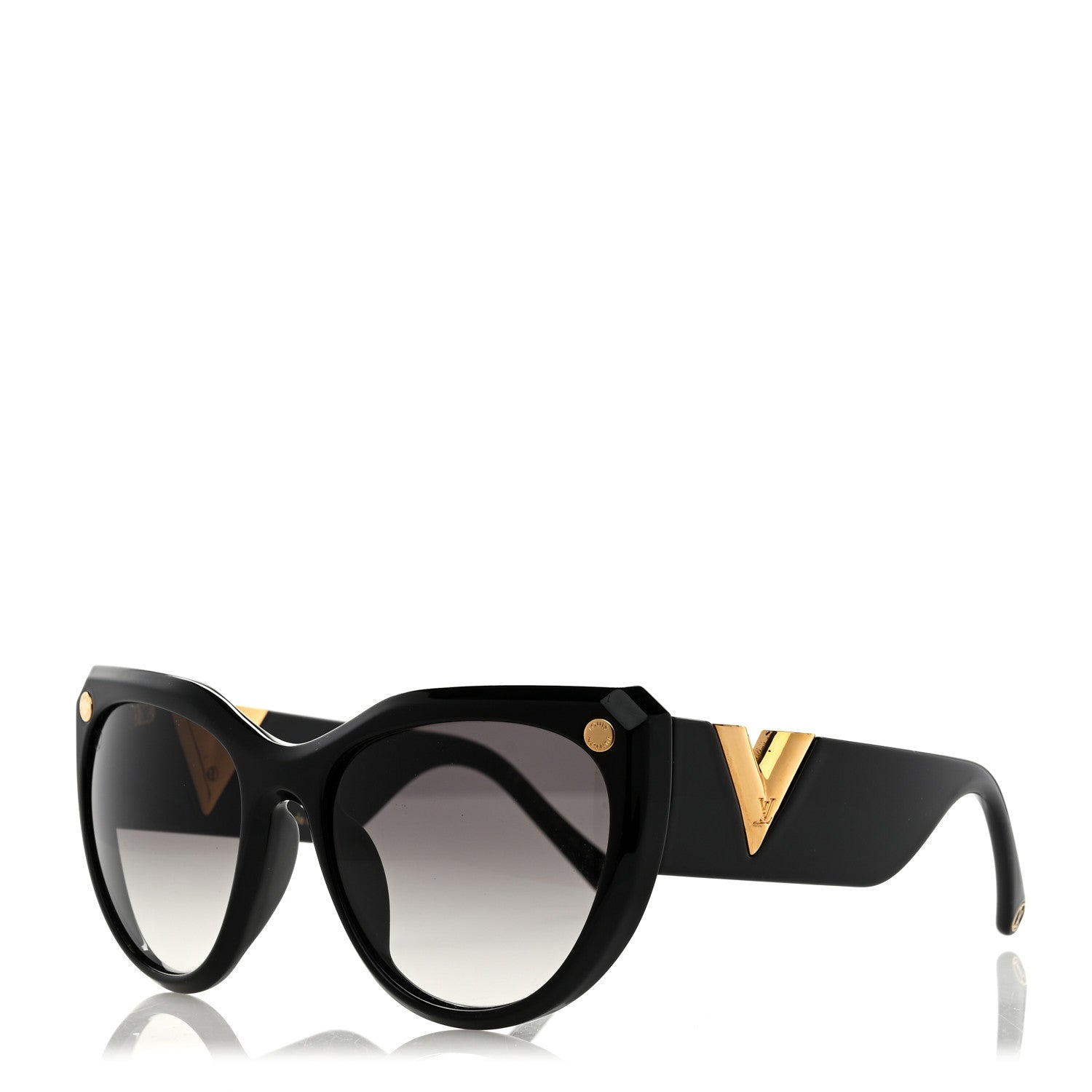 Louis Vuitton Acetate My Fair Lady Sunglasses Z1254E Black 1 of 9
