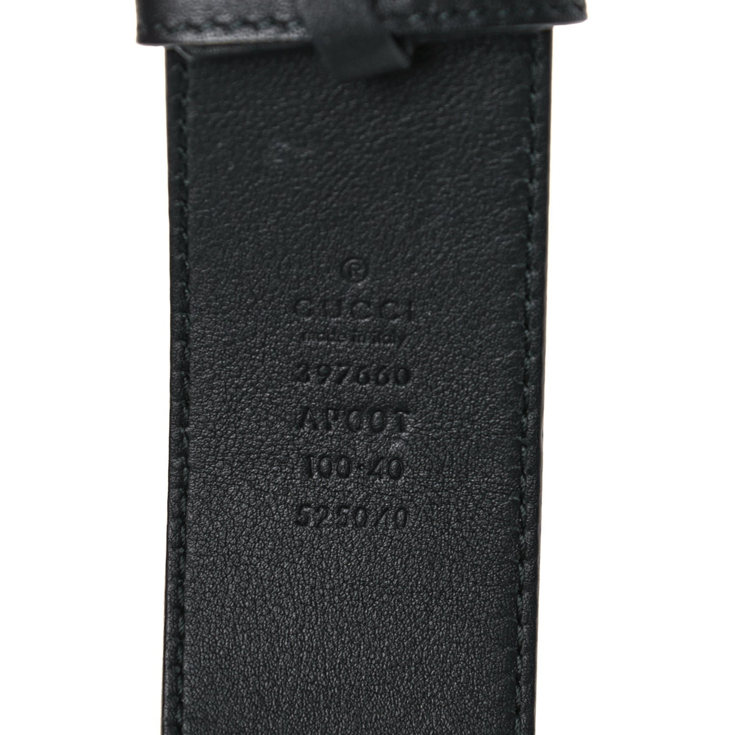 Calfskin Double G 40mm Belt 100 40 Black