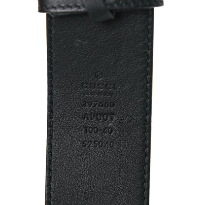 Gucci Calfskin Double G 40mm Belt 100 40 Black 3 of 5
