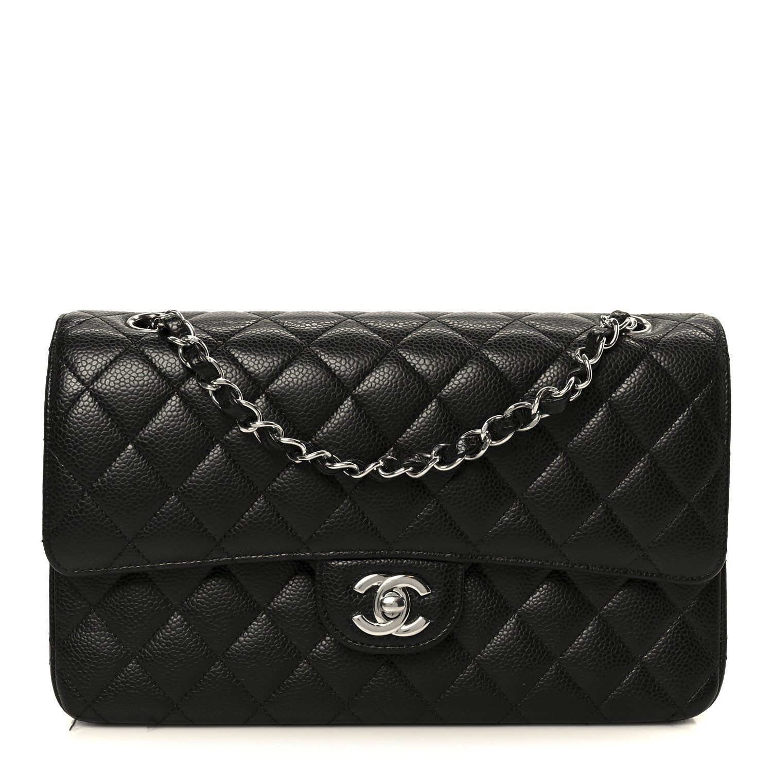 Chanel Caviar Quilted Medium Double Flap Black 1 of 13