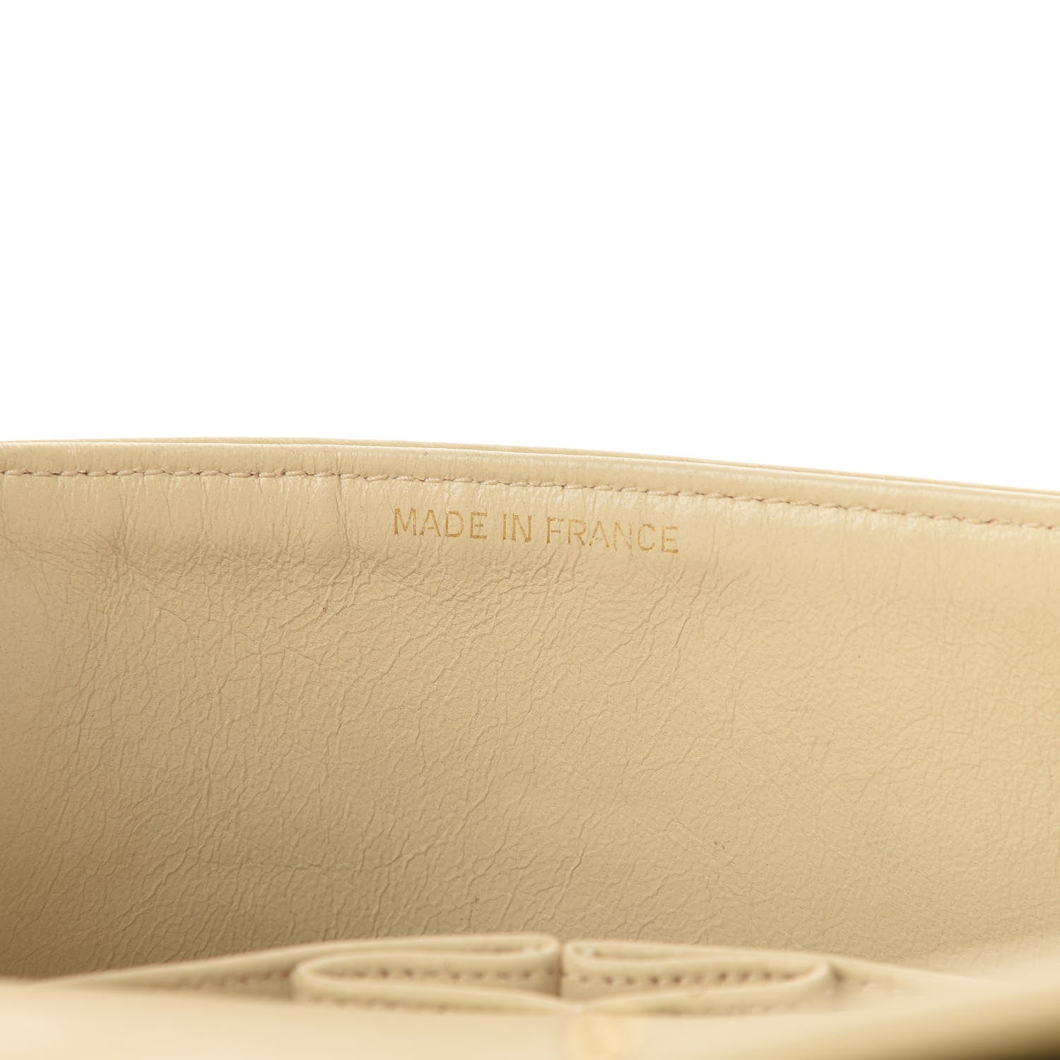 Chanel Lambskin Quilted Medium Double Flap Beige 7 of 16