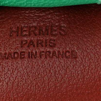 Hermes Milo Lambskin Grigri Rodeo Horse Bag Charm PM Rouge H Rose Indien Menthe 3 of 5