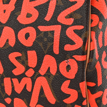 Louis Vuitton Monogram Graffiti Speedy 30 Orange 16 of 21
