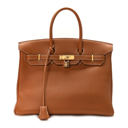 Hermes Togo Birkin 35 Gold 1 of 11