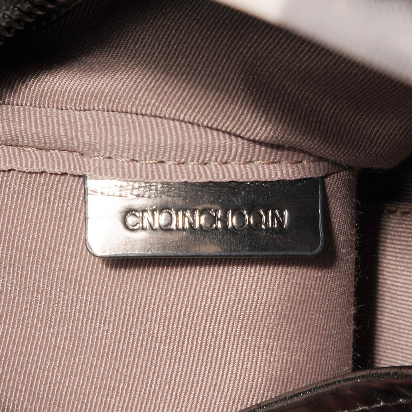 Patent Nova Check Small Chester Bowling Bag Nickel