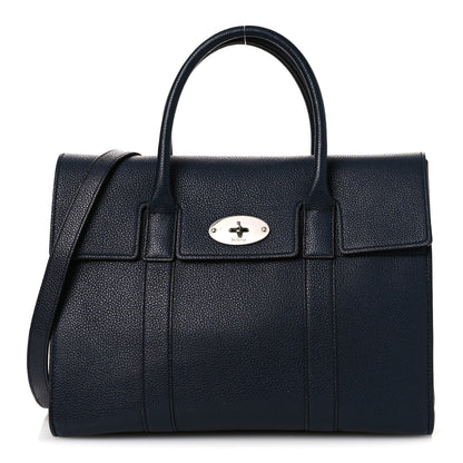 Mulberry Classic Grain Medium New Bayswater Navy 1 of 14