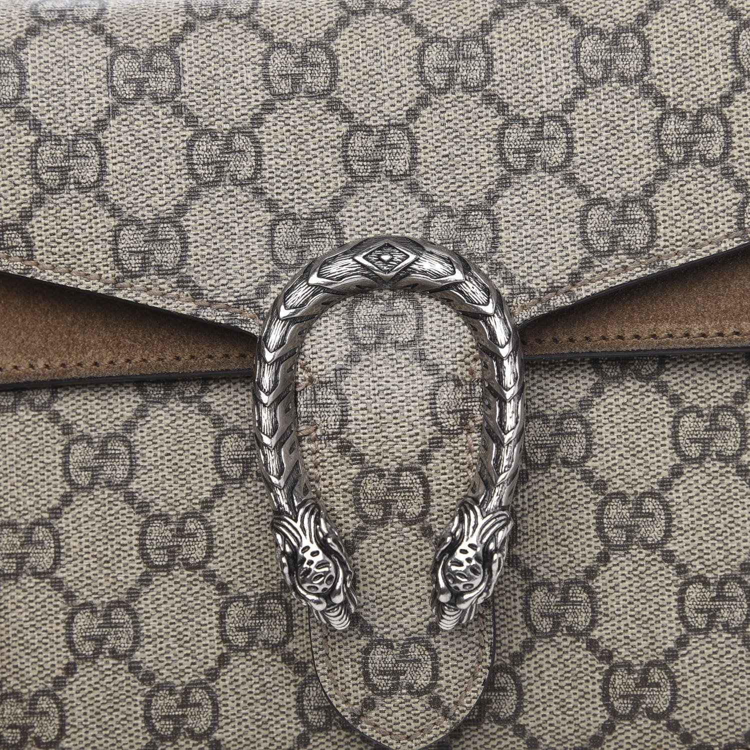 Gucci GG Supreme Monogram Mini Dionysus Shoulder Bag Taupe 8 of 13