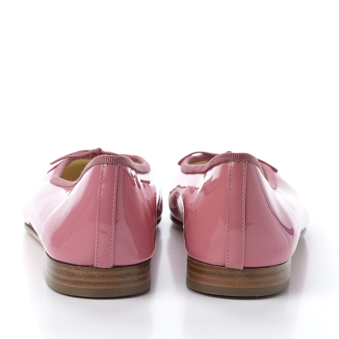 Patent CC Cap Toe Ballerina Flats 40 Light Pink