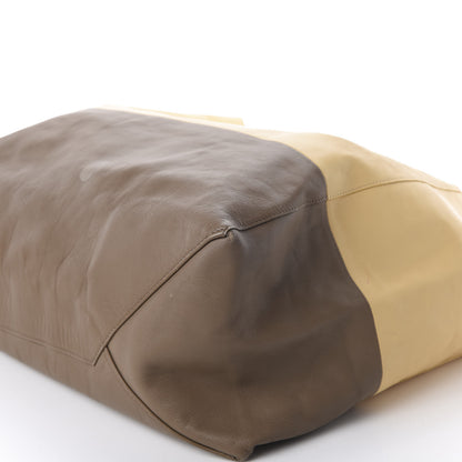 Celine Lambskin Horizontal Bi-Color Cabas Butter 7 of 11