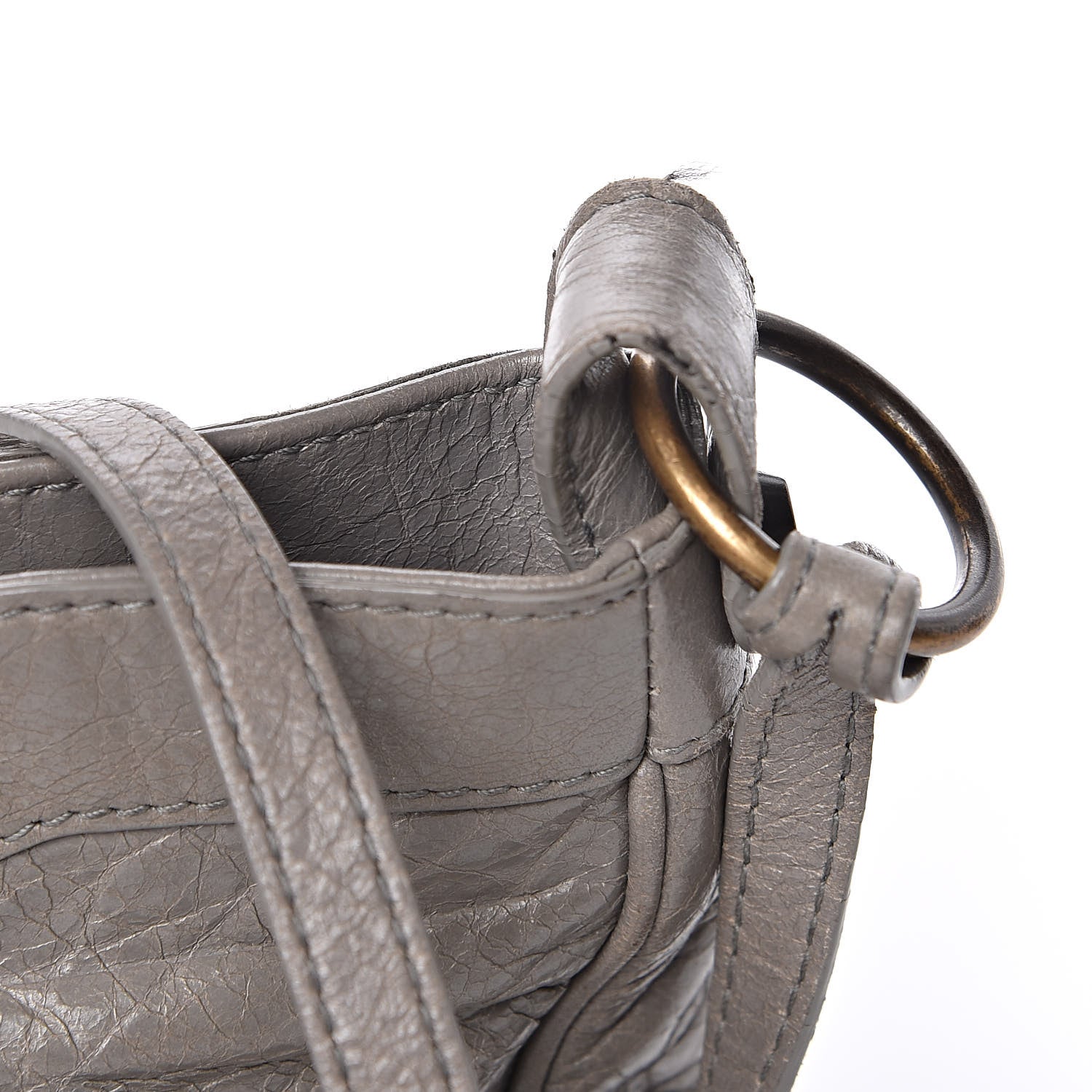 Balenciaga Agneau Classic Hardware Hip Gris Pyrite 13 of 14