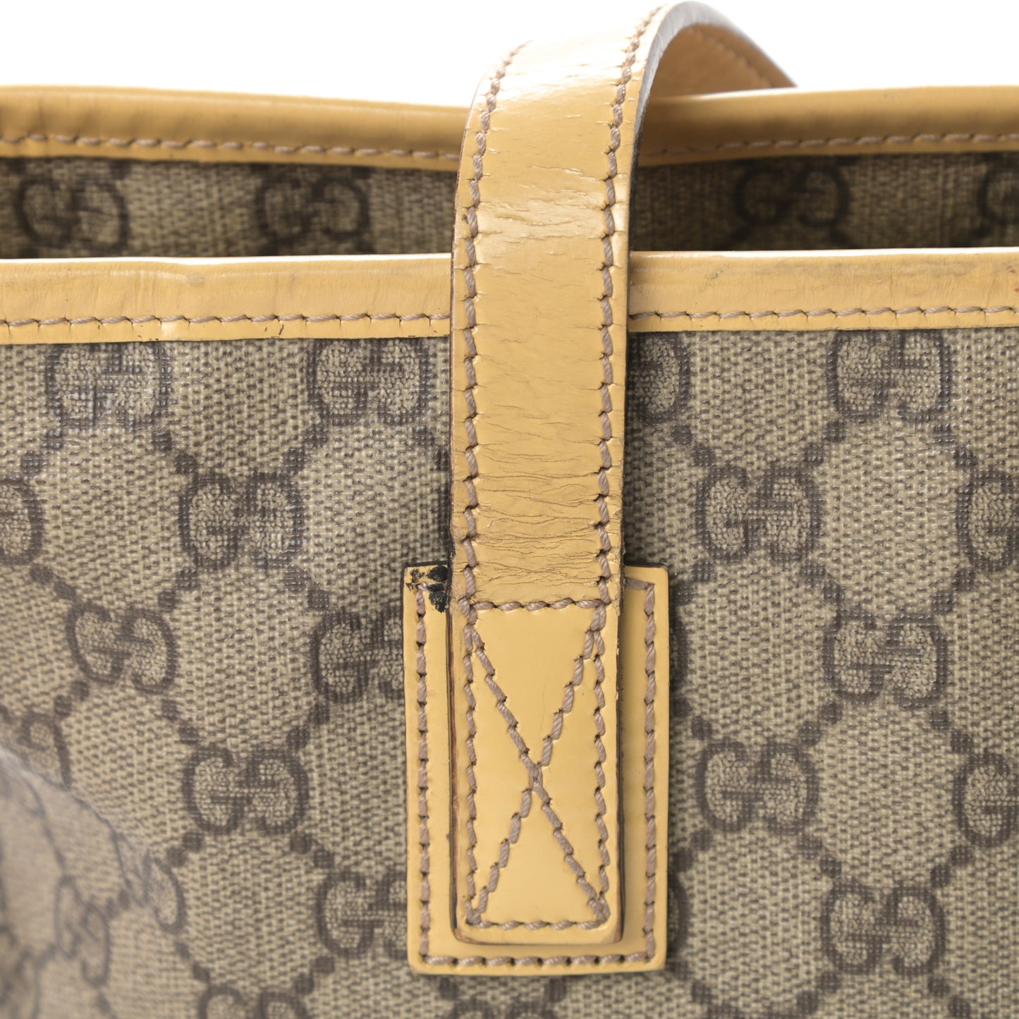 GG Supreme Monogram Small Joy Tote Yellow