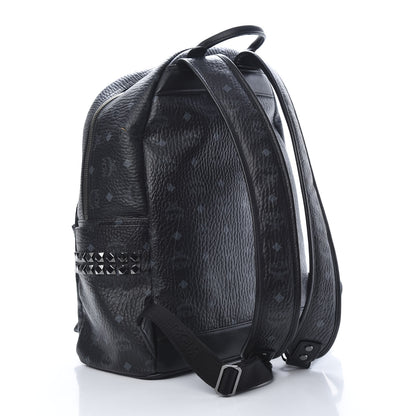 MCM Visetos Medium Side Studs Stark Backpack Black 2 of 15