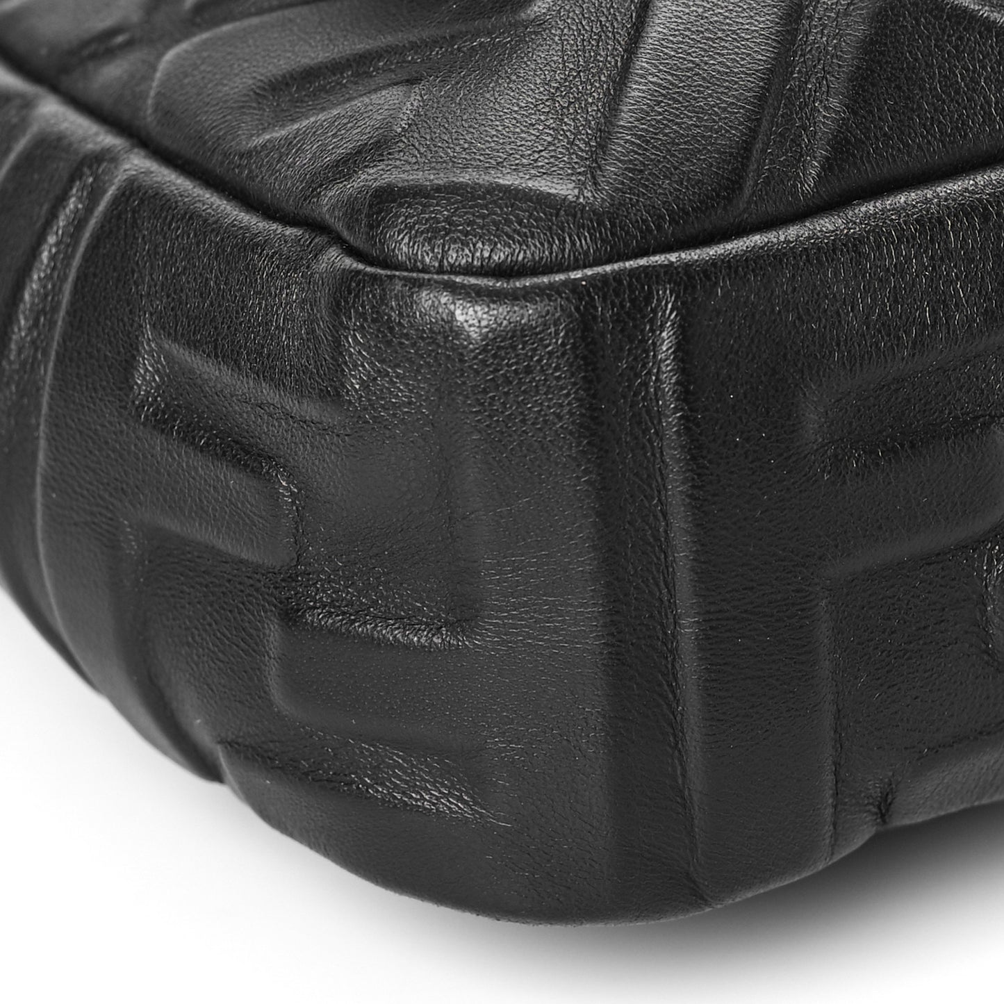 Nappa FF 1974 Embossed Baguette Black