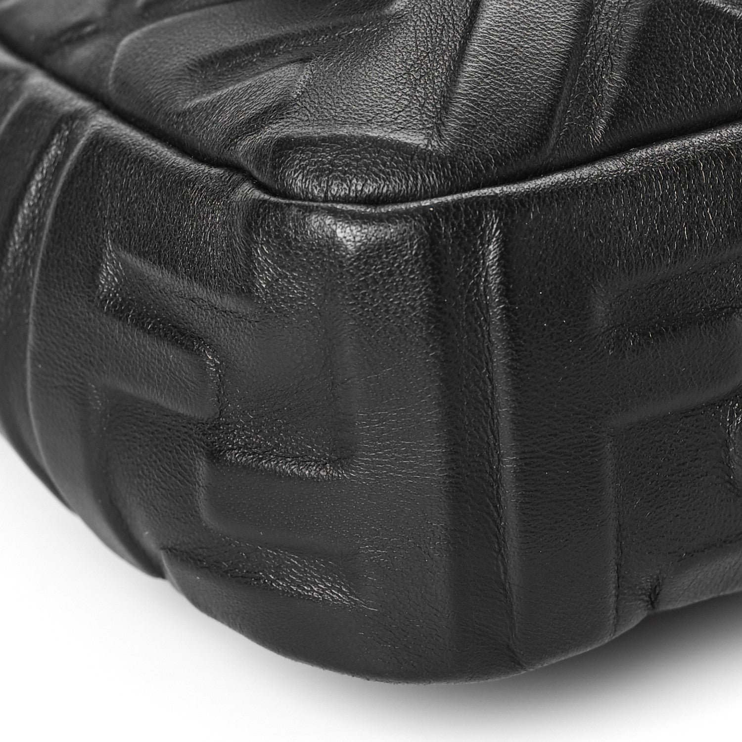 Fendi Nappa FF 1974 Embossed Baguette Black 8 of 9
