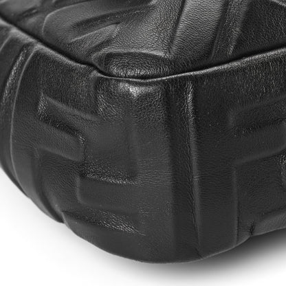 Fendi Nappa FF 1974 Embossed Baguette Black 8 of 9